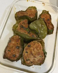 青椒灌肉