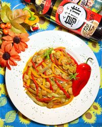 彩椒與蝦仁都吃醋了｜彩椒炒蝦仁