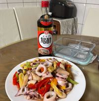 十全烏醋香炒透抽時蔬