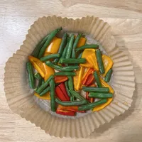 氣炸四季豆/氣炸甜椒