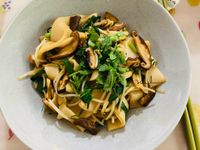 乾炒鮮菇河粉/素/10分鐘