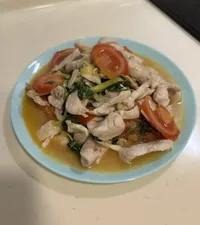 塔香雞胸炒蕃茄