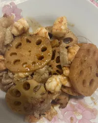 蓮藕蝦肉