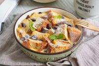 適合冬日的暖烤紅豆南瓜麵包布丁