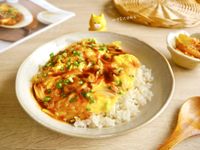 壽喜燒風味蟹肉嫩蛋蓋飯