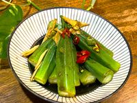 椒香涼拌秋葵