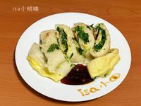 香菜蛋餅  香菜粉漿蛋餅