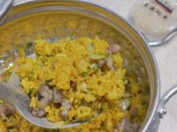 雞肉孢子甘藍檸檬椒鹽薑黃飯