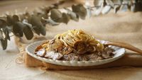 全聯創意料理｜松露野菇霜降義大利麵