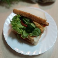 三層醬燒雞里肌三明治