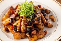 豆豉豬五花 - {家常料理}