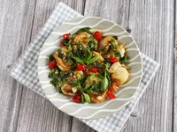 九層塔蒜香帆立貝