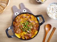 滑蛋豆腐牛肉壽喜燒