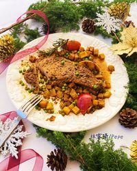 冬日聖誕好食光｜蘋果南瓜戰斧豬排