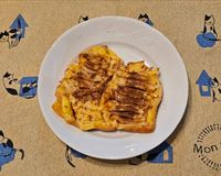 烤蘋果豆奶吐司