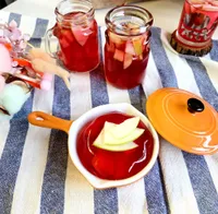 青蘋果洛神花凍