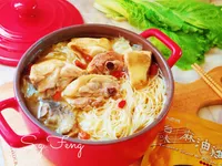 麻油雞麵線鍋