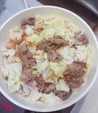 蒜香牛肉高麗菜煮