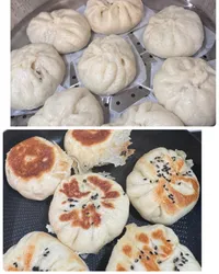 高麗菜包子和高麗菜水煎包(一料兩菜)