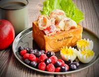 蘋果優格蝦球 / 吐司盒子