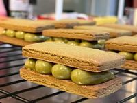 宇治抹茶奶油餅