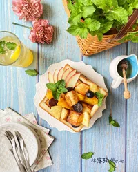 免烤箱甜點｜奶油脆煎蜜糖吐司盅