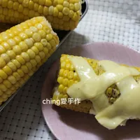 夜市美食-焗烤起司奶油甜玉米