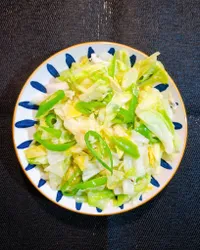 青辣椒炒高麗菜