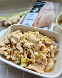 益活雞蔥薑燒雞胸肉