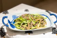 榨菜肉絲+青江菜