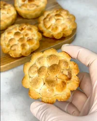 小饅頭千層蛋撻｜三樣材料・外酥內Q