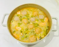 鮭魚味噌豆腐湯