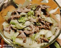 塩昆布の豚肉白菜 (微波爐)~簡單隨手做