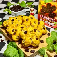 迷你果甜優格鬆餅|加州葡萄乾🍇無砂糖