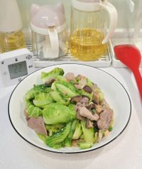 肉絲高麗菜心