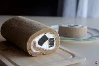 焙茶寒天蛋糕捲