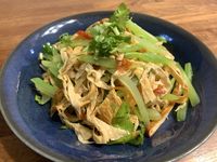 煙燻豆皮溫拌A菜心
