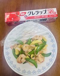 楓康吳羽保鮮膜之蝦仁佐荷蘭豆與玉米筍
