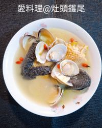 蒜頭蛤蜊雞湯