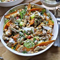 番薯赤肉條沙拉