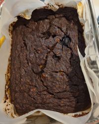 可可香蕉燕麥蛋糕_無糖_烤箱版