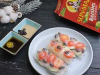 雞肉櫛瓜葡萄乾小蕃茄春捲