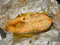 鋁箔烤鮭魚