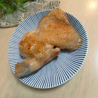 油煎香酥雞腿