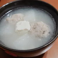 白蘿蔔味噌豆腐貢丸湯