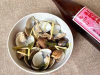 「紅標料理米酒」酒蒸蛤蜊