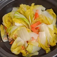 微波版蝦米炒娃娃菜