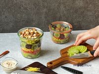 早午餐料理｜繽紛水果沙拉罐