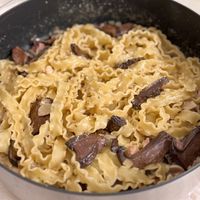 菇菇忌廉汁煙肉意粉