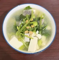菠菜鱸魚豆腐味噌湯